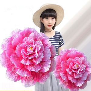 Vacker konstgjorda Peony Flower Stage Festival Performance Dance Props Holding Bouquet for Children's Day Holiday Supplies
