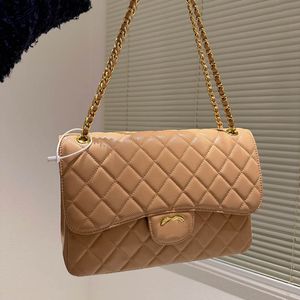 Havyar Çift Kanatlı Omuz Çantaları Kapitone Parlak Dana Derisi Fransız Elmas Çanta Lager Kapasiteli Tote Altın Metal Donanım Omuz Crossbody Sacoche Torbalar 30x16cm