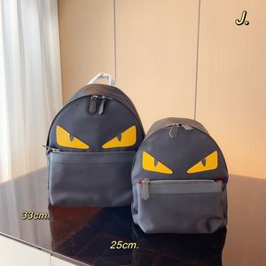 Tasarımcı erkek sırt çantası küçük canavar çantası basit joker büyük kapasiteli bilgisayar seyahat sırt çantası öğrenci çantası