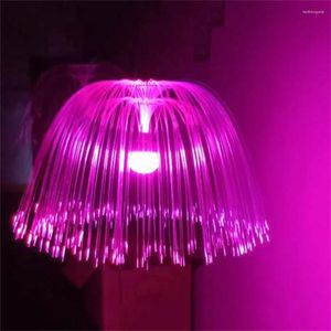 Strings 60/80CM Christmas Tree Jellyfish Hanging Lamp Outdoor Fiber Optic Fairy String Light LED Garland