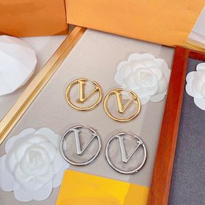 Designer Women's Earrings circle Classic 18k Gold Earrings Girl's Valentine's Day Jewelry Gift 316L Stainless Steel Factor