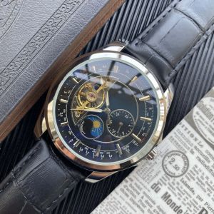 Kostenloser Versand Luxus Männer Uhr Schwungrad Automatisch mechanische Montre de Luxe Designer Armbandwatch Top Marke Edelstahl Ledergurt Gurtherens hohe Qualität