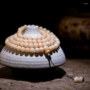 Halskette Ohrringe Set Natürliches Blut Vollknochen Armband Für Frauen Und Männer 108 Rosenkranz Perlen Alten Buddhistischen Nationalen Stil
