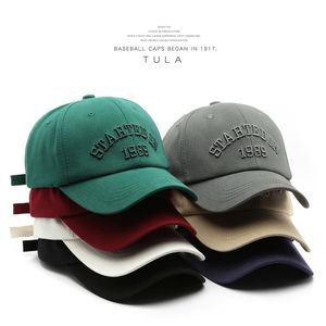 Top Caps Moda Beyzbol Başlığı Erkekler ve Kadınlar İçin Mektup Nakış Şapkaları Pamuk Açık Spor Şapkası Hiphop Unisex 230407