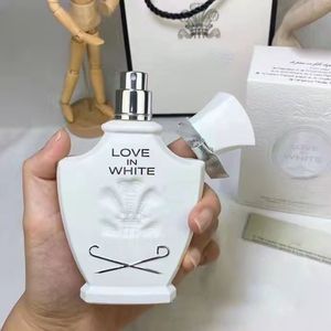 Damenparfüm Duft Love in White Spray 75ml 2.5FL.OZ EDP Eau de Parfum Spray Langanhaltende Düfte Designermarke Klon Charming Lady Duft Drop Ship mit Box