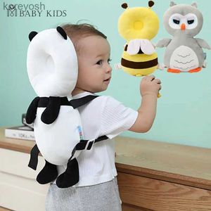 Pillows New Brand Cute Baby Infant Toddler Newborn Head Back Protector Safety Pad Harness Headgear Cartoon Baby Head Protection PadL231104