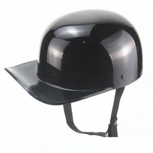 Motosiklet Kaskları Vintage Bandit Beyzbol Kapağı Kask Duck Zirvesi Yarım Casco Demoto Desen Teslim Teslim Motosiklet Motosiklet Dhgmv