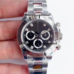 Relógios masculinos de fábrica NF 40mm 116509 CAL.4130 Relógio mecânico à prova d'água com corrente automática 904L Sapphire Time Code Relógio de pulso de cerâmica de luxo