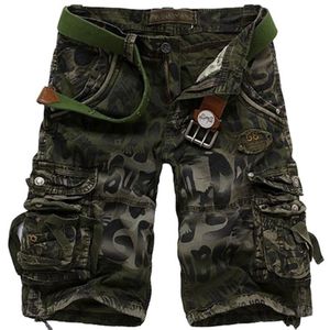 Shorts s shorts de alta qualidade Camuflagem solta Marca de verão Moda de moda CAMO Múltiplos bolsos