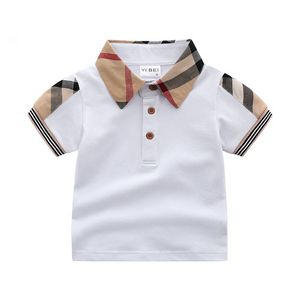 Moda Baby Boy Polo Shirt Chações Camisas Polo para meninos Camiseta Kids Sports Tops 2-6t