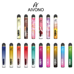 Aivono Aivono Stick使い捨てベイプペンEタバコデバイス9mlのプレフィルドカートリッジ2500パフスターターキットvs火と1400mahバッテリー