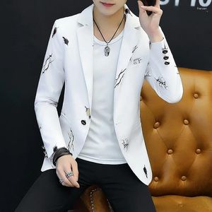 Ternos masculinos 2023 tendência bonito versão coreana magro moda tudo festa negócios casual high-end terno jaqueta