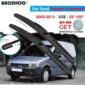 Windshield Wipers Car Wiper Blade For Ford Transit Connect 22"+20" 2002-2013 Auto Windscreen Windshield Wipers Window Wash Fit U Hook Arms Q231107