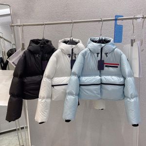 Parkas kadın ceket aşağı ceket moda kısa pravda stil ince korse kalın kıyafet rüzgar kırıcı cep out boyut bayan sıcak paltolar S/m/l/x/xl i5om#