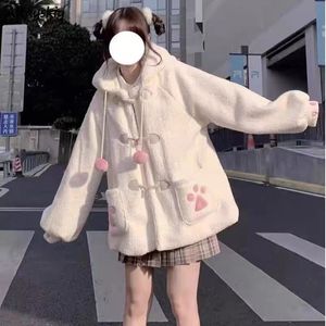 Women's Jacket's Jackets Basic Jacket Thick Winter Kawaii Patchwork Japanese Style College Young Aesthetic Chic Warm Loose Casual Sweet Design 230406