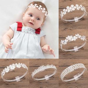 Haarschmuck 1 Stück Baby Mädchen Stirnband Kopfbedeckung Haarband Säuglingsgeschenk Kinder Kinder Kleinkind Blumen Geboren Blume Spitze Krone Blatt Kristall