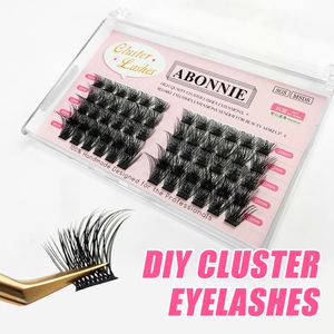 False Eyelash Clusters DIY Volume Extensions C D Curl Segmented Premade Volume Fans Russian Lashes Bundles Makeup