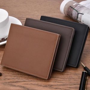 Wallets Men Wallet PU Leather Holder Male Short Purse 2023 Money Bag For Coin