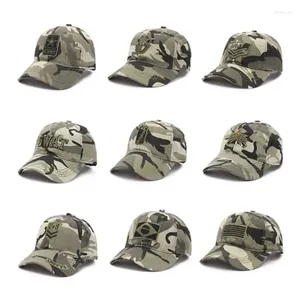 Berretti da baseball Cappello mimetico Quattro stagioni Sport all'aria aperta Berretto da baseball all'ingrosso Uomini e donne Cinque stelle Casual a prova di sole Sun-poof con visiera