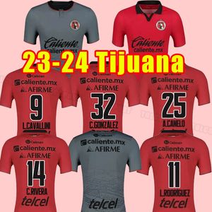 23 24 Sezon Mexico League Soccer Jerseys Club Tijuana Home Away Men's Shirt #castillo 7 #castillo Manotas Martinez Rodriguez B.diaz Lopez Liga Mx Adult