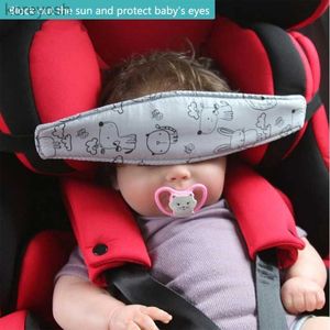 Kuddar Bilsätets huvudstöd för barn småbarn Baby Carseat Neck Stöd Sömn rest huvudrem Barntecknad ögonhadel231107