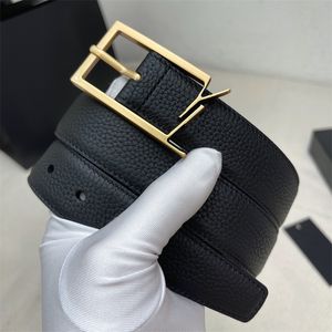 Golden Buckle Belts Fashion Designer Silver Letters Cintura For Mens Womens Casual Luxurys Cowskin Waistbands