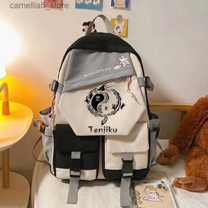 Backpacks Anime Tokyo Revengers Backpack Tenjiku Tokyo Manji Child Backpacks Cute Boys Girls Korean Style Student Kids School Bag Q231108