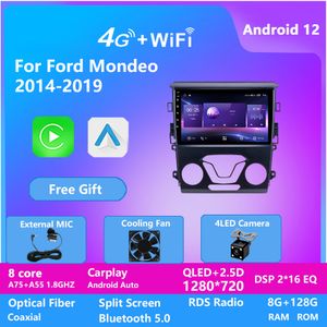 Ford Mondeo 2013ユニットGPSナビゲーションマルチメディアWiFiステレオBT SWC DSP CarPlayの10インチAndroid Carビデオプレーヤー