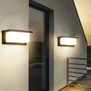 Wandleuchte, LED, für den Außenbereich, modernes Licht, Aluminium, für Garten, Veranda, Terrasse, neben der Haustür, Beleuchtung NR-20