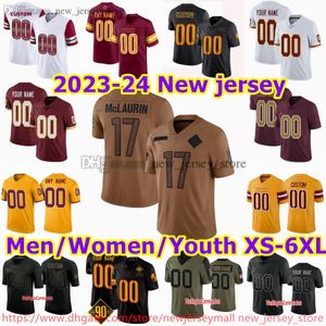 Anpassad S-6XL DIY NCAA Football Jersey Stitched 11 Carsonwentz 99 Chaseyoung 21 Seantaylor 4 Taylorheinicke 17 Terrymclaurin 7 Dwaynehaskinsjr Jerseys