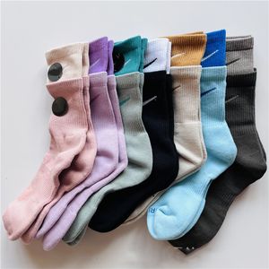 Mens Socks Designer Socks Tech Color Splicing Womens Socks Breattable and Sweat-Absorbing Par Socks N Print