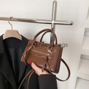 Shoulder Bags New Trendy Luxury Designer Vintage Pu Leather Handbag Small Mobile Phone Purse Forstylisheendibags