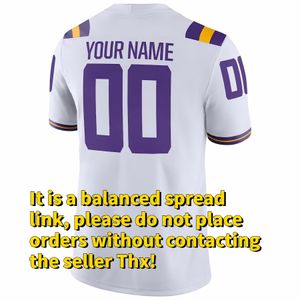 College Football Trikot LSU Odell Beckham Jr. Burreaux 9 Joe Burrow Tryann Mathieu 7 weiß lila genähte Ausgleichsbestellung Hot Jersey