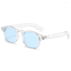 Sunglasses Retro Round Square Women Fashion Vintage Green Gradient Jelly Color Eyewear Men Trendy Pilot Glasses Shades UV400