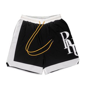 RHUDEショーツメンズショートデザイナーショーツサマーファッション乾燥短い高品質のストリートウェアファッションカジュアルヒップホップビーチスポーツウェアメンズショートパンツ4757GD