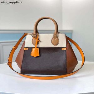 Beliebte Falttasche mm echtes Leder Totes Schulterhandtaschen Umhängetasche Dame Brieftasche Frauen Pendlertasche mehrere Tragetaschen mit 301E