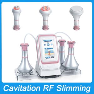 Máquina de emagrecimento 3 em 1 para uso doméstico portátil 80K Cavitação RF Modelagem corporal Aperto de pele Levantamento ultrassônico de radiofrequência Cavi Sistema Perda de gordura Redução de peso