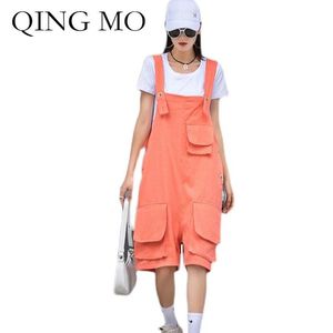 Spodnie damskie capris qing mo 2023 Summer Women swobodne solidne stałe plus size proste kleanie ZQY7368