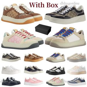 Designer channel Shoes Running Shoes Spring Thick Sole Round Toe Small White coach Shoes Classic Old Flower Vintage Matsuke G Shoes Fashion Versatile