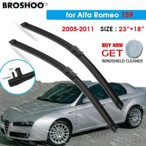 Windshield Wipers Car Wiper Blade For Alfa Romeo 159 23"+18" 2005-2011 Auto Windscreen Windshield Wipers Blades Window Wash Fit Side Pin Arms Q231107