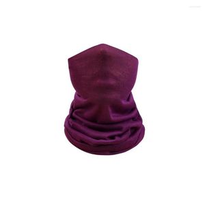 Bandanas 1/2/3/5 Camping Hunting Running Neck Gaiter Bandana Men Balaclava Motorcycle Facial Scarves Shield Multipurpose Cover Wine Red