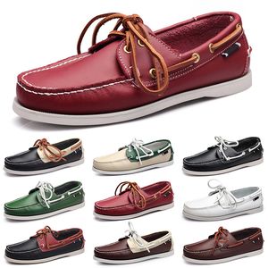 Weiße Freizeitschuhe Männer lässig billige Siers taupes dlives braun grau rot grün wandern niedrig weiche multi leder mens sneaker outdoor tr 14 s