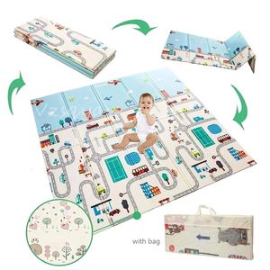 Baby Rugs Playmats Baby Folding Mat XPE Foam Puzzle Kids Rug 1cm Thickness Toddler Crawling Pad Games Children's Toys Activity Developing Mats Bebe 231108
