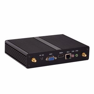 Freeshipping Fansız Mini PC Intel Celeron N2810 Çift Çekirdek J1900 Dört Çekirdek 20GHz Windows7/8/10 Mini Bilgisayar Çift H-D-D-WIFI Çift LAN T HSDP