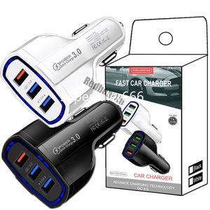 35W 7A 3.1A snabb snabb laddning 3 USB -portar Bil Charger Vehicle Car Chargers Power Adapters för iPhone 13 14 15 Pro Max Samsung Tablet S1
