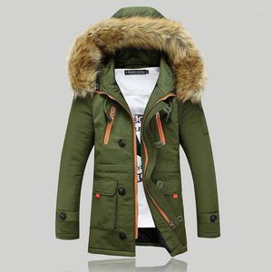 Men plus size Men Men Midden Long Cotton Jackets Hooded Gross acolchoado Parkas Autumn Winter Winter Loose Casual Casual Outwear FP1194