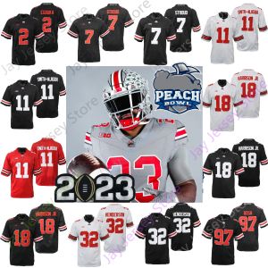 Ohio State OSU Buckeyes Fußballtrikot NCAA College Marvin Harrison Jr. Styles Egbuka J.T. Tuimoloau Sawyer Henderson Fleming Eddie George