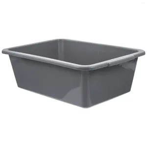 Storage Bottles Commercial Tote Tub For Home Wash Dish Basin Pans Bus Tubs Washing Plastic Rectangular