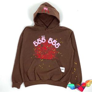 Men's Hoodies Fashion Sp5der 555555 Sweatshirts designer 2023 printed foams hooded man women 1 high quality digital pink graphic sweatshirts young bandit sweaters