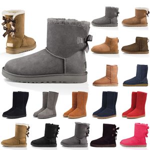 أستراليا Ugglie Boot Womens على زجاجات الثلج في الركبة Ultra Mini Boot Girl Boots Snow Boots Plush نصف الكاحل الفراء الكامل براعة بغل الشتاء مصمم الجوارب Uggskid 36-45